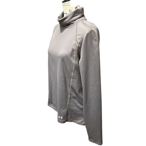 Under Armour Meridian Funnel Neck Long Sleeve Thermal Layer Sz Lrg - Picture 2 of 9